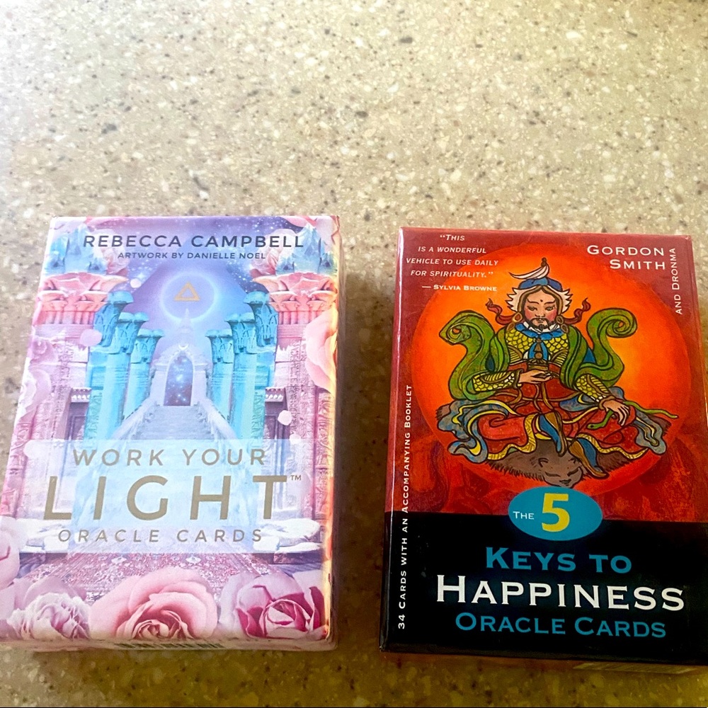 Work Your Light Oracle Cards - Pink